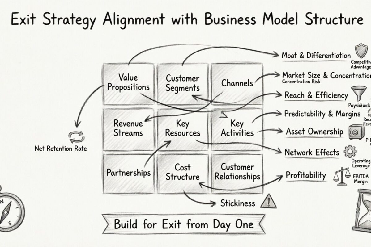 Business Model Canvas: Ausrichtung der Exit-Strategie auf die Struktur des Geschäftsmodells