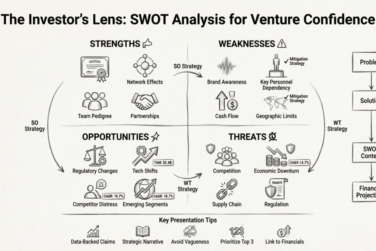 Der Blick des Investors: So präsentieren Sie eine SWOT-Analyse, die Vertrauen in Ihr Unternehmen stärkt