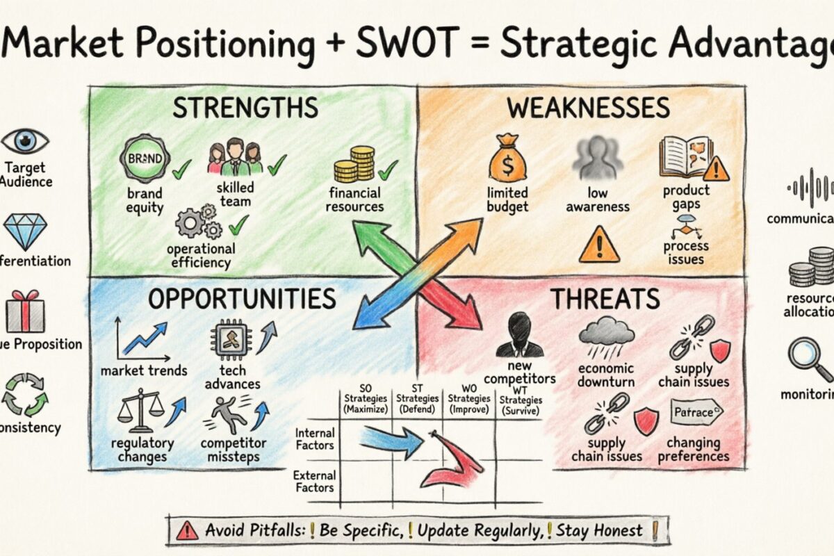 Ein tiefgehender Einblick in die Marktpositionierung: SWOT nutzbar für langfristigen Wettbewerbsvorteil
