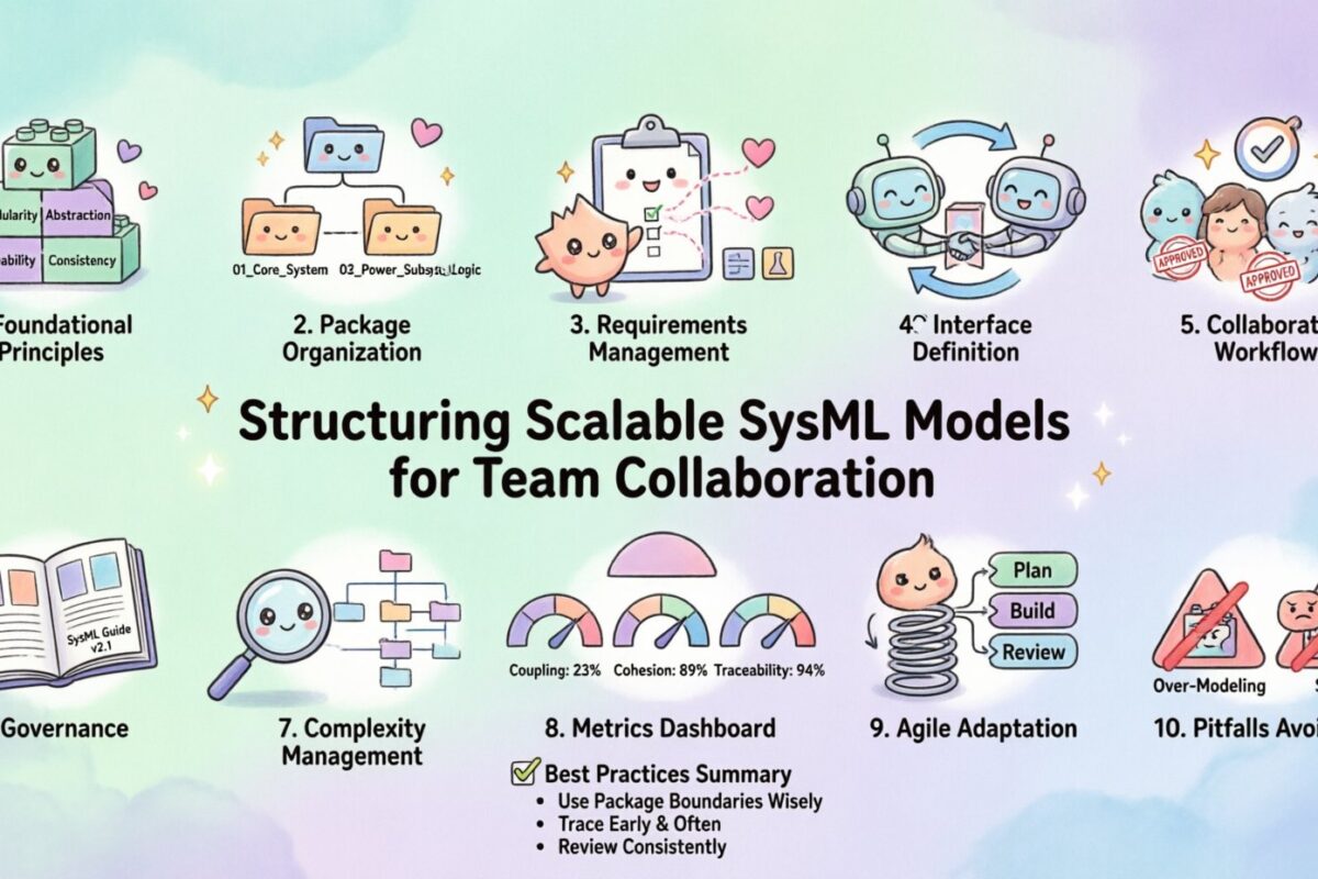 Strukturierung skalierbarer SysML-Modelle für Teamzusammenarbeit