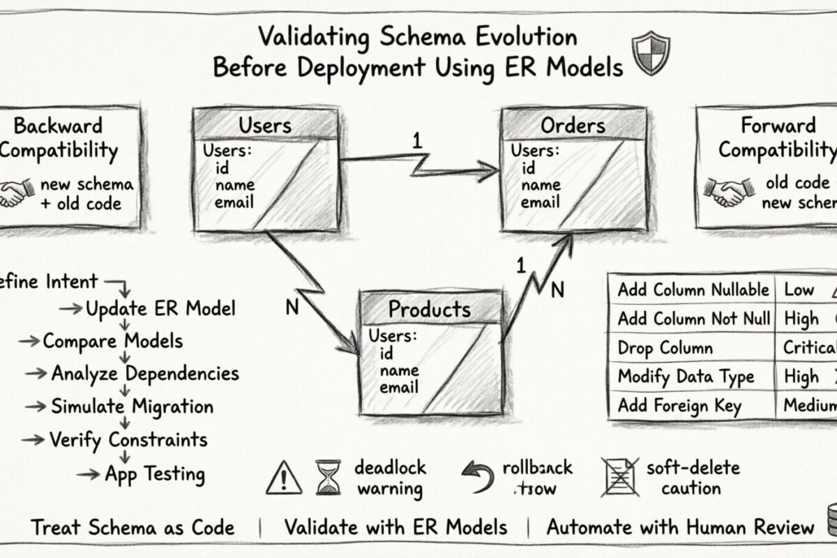 Validierung der Schema-Evolution vor der Bereitstellung mithilfe von ER-Modellen