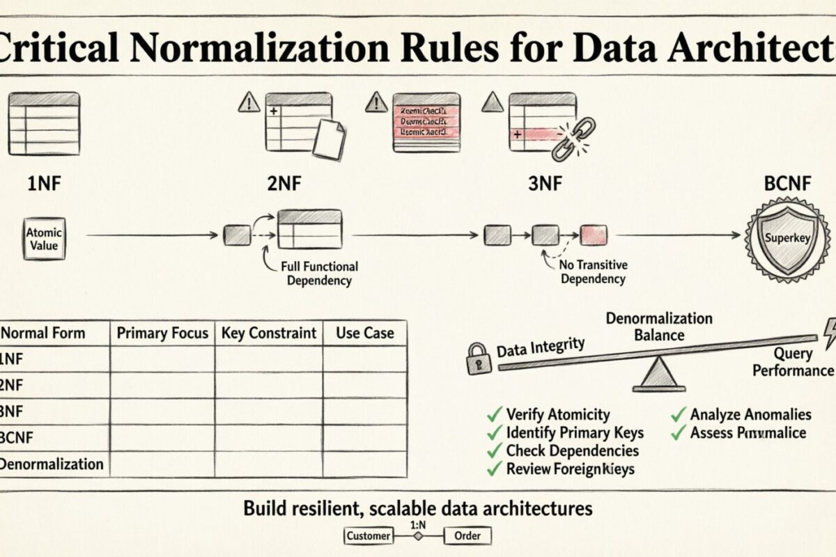 Guía de ERD: Reglas críticas de normalización para arquitectos de datos Guía de ERD: Reglas críticas de normalización para arquitectos de datos