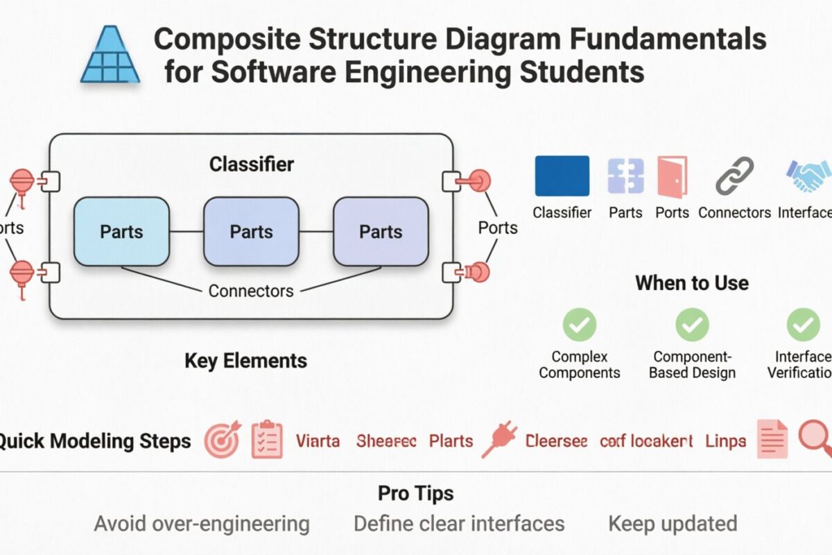 Guide du étudiant en génie logiciel : Maîtriser les fondamentaux du diagramme de structure composite Guide du étudiant en génie logiciel : Maîtriser les fondamentaux du diagramme de structure composite