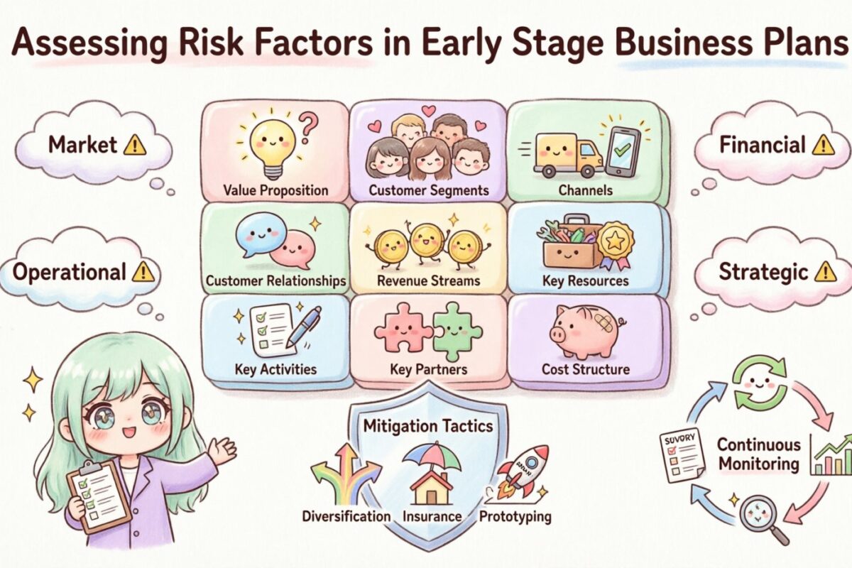 Business Model Canvas : Évaluation des facteurs de risque dans les plans d’entreprise en phase initiale