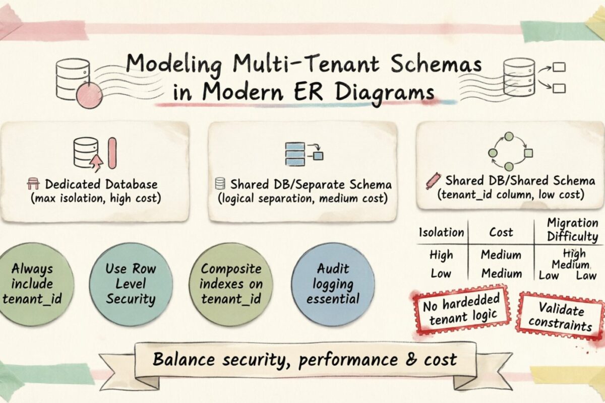 Modélisation des schémas multi-locataires dans les diagrammes ER modernes