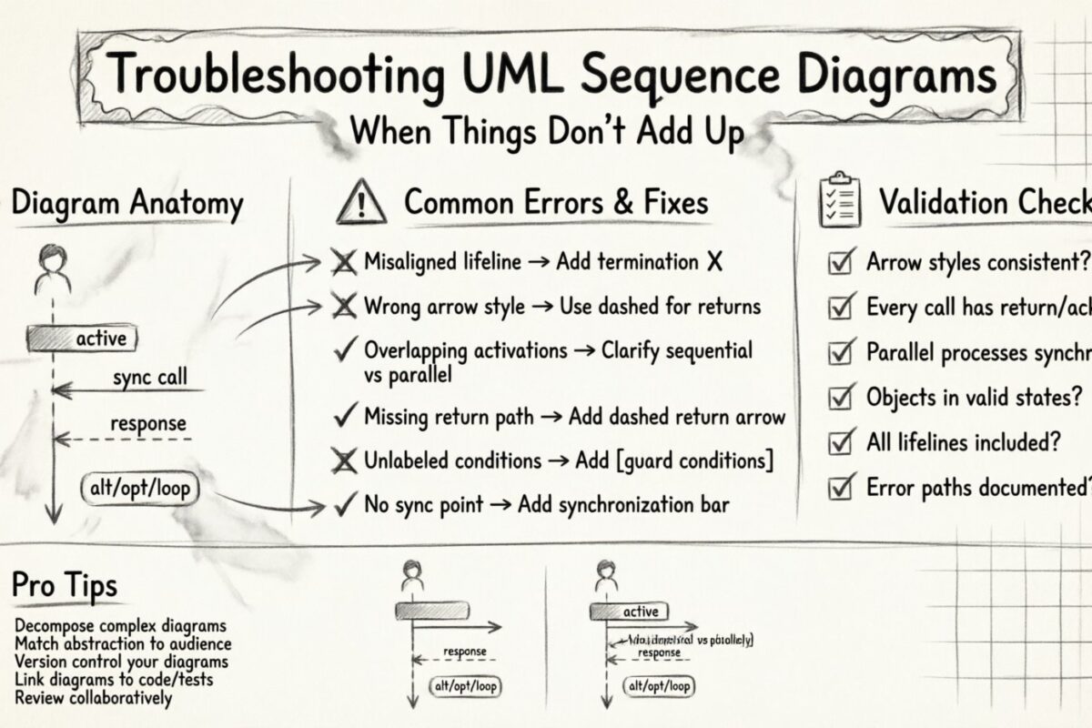 Dépannage de vos diagrammes de séquence UML : quand les choses ne s’additionnent pas