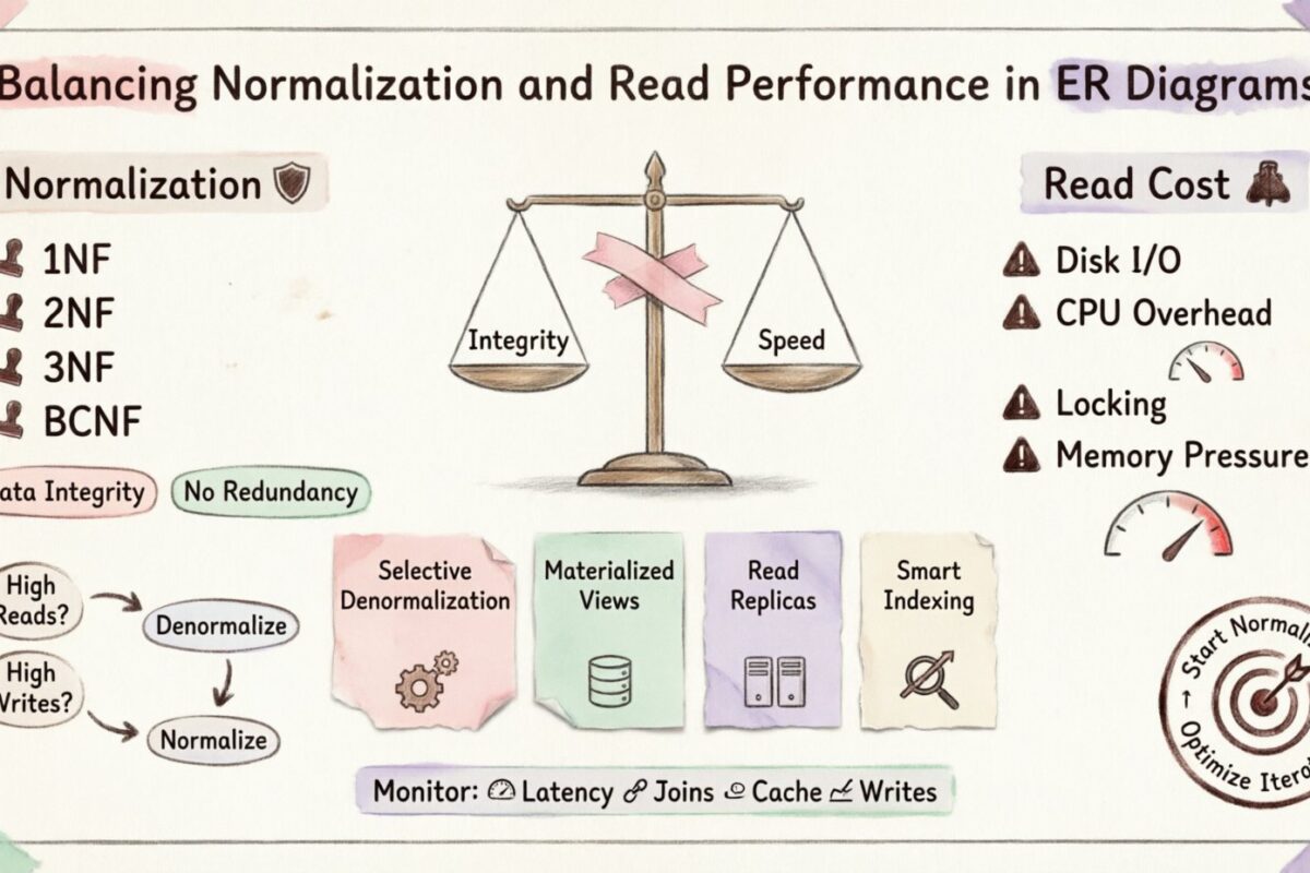 Menyeimbangkan Normalisasi dan Kinerja Baca dalam Diagram ER