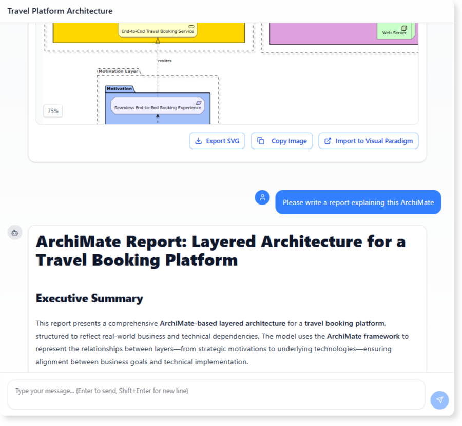基本的なテキストを超えて：AIを活用して技術的でないチームにArchiMateモデルを説明する