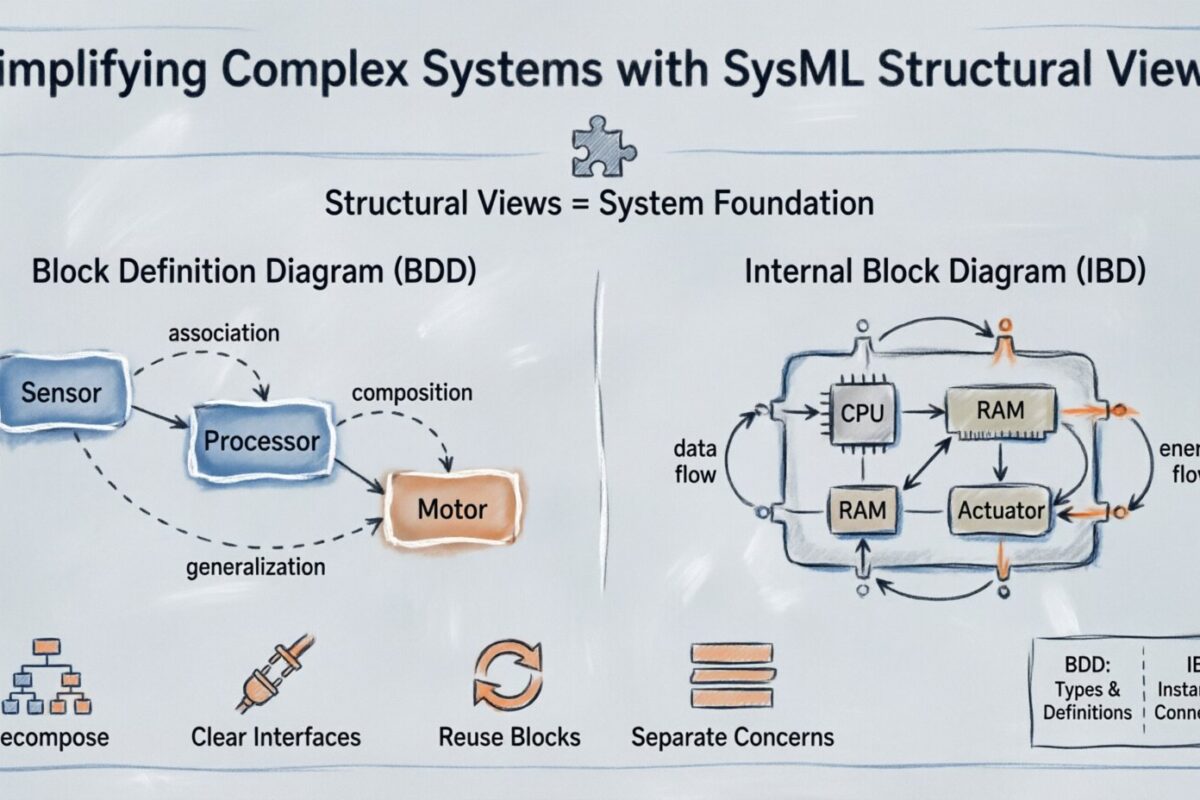 SysML構造ビューによる複雑なシステムの簡素化