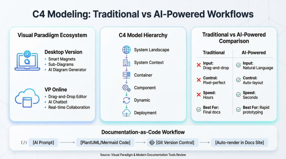 Visual Paradigmと現代のドキュメントツールを用いたC4モデリングの実践的レビュー