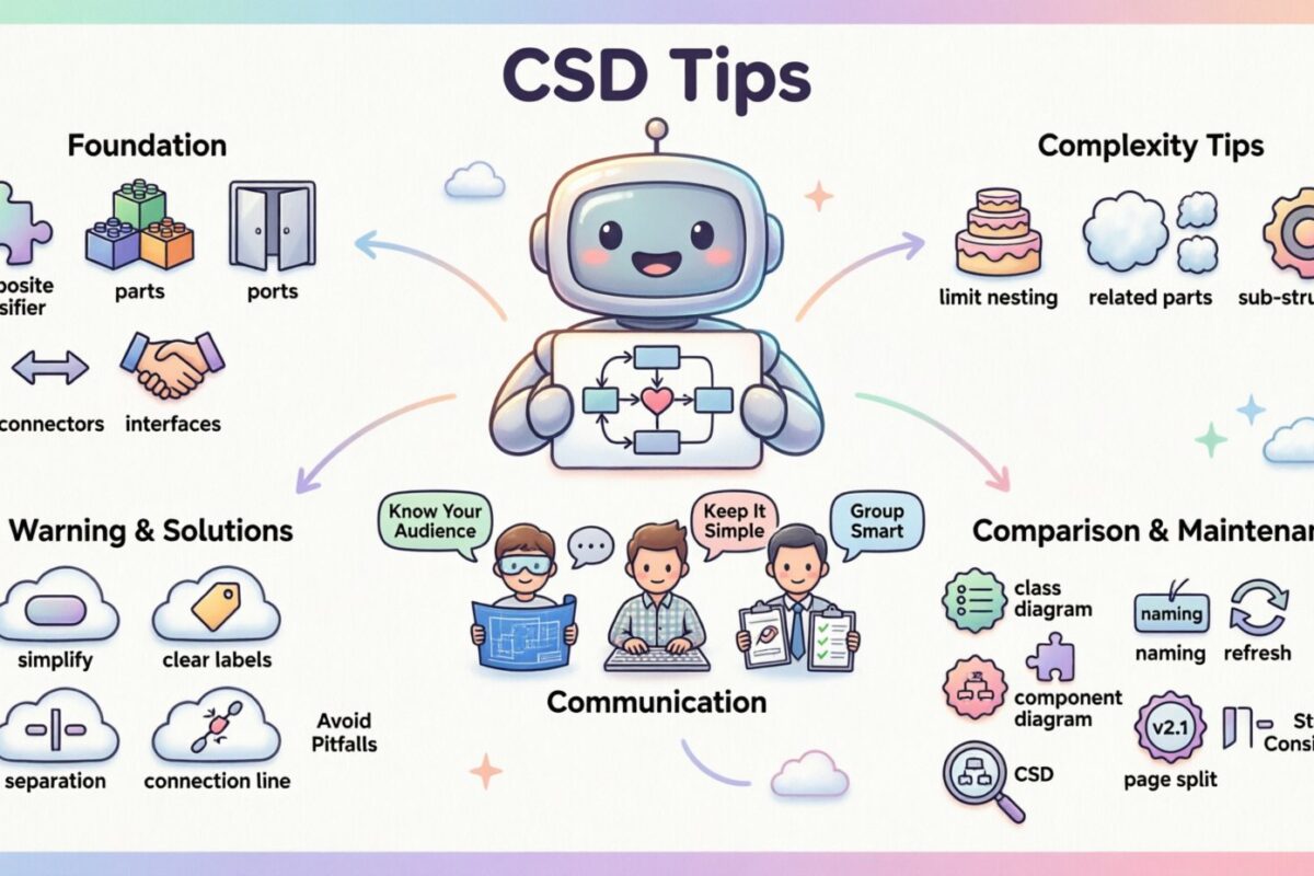 Dicas para Diagramas de Estrutura Composta: Simplificando Hierarquias Complexas para uma Comunicação Melhor Dicas para Diagramas de Estrutura Composta: Simplificando Hierarquias Complexas para uma Comunicação Melhor