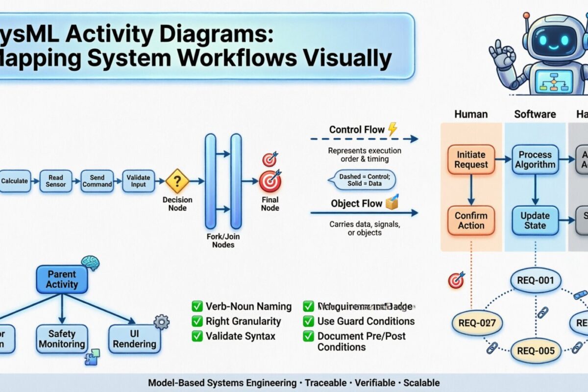 Diagramas de Atividade SysML: mapeando fluxos de trabalho do sistema visualmente