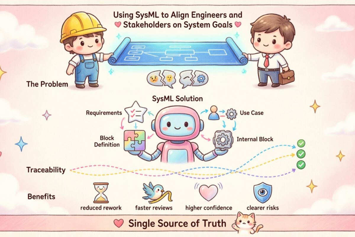 Sử dụng SysML để đồng bộ hóa kỹ sư và các bên liên quan về mục tiêu hệ thống Sử dụng SysML để đồng bộ hóa kỹ sư và các bên liên quan về mục tiêu hệ thống