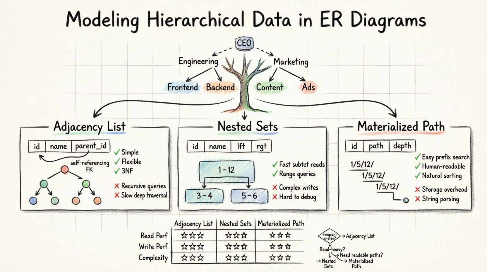 Modeling Hierarchical Data Within Standard ER Diagrams Modeling Hierarchical Data Within Standard ER Diagrams