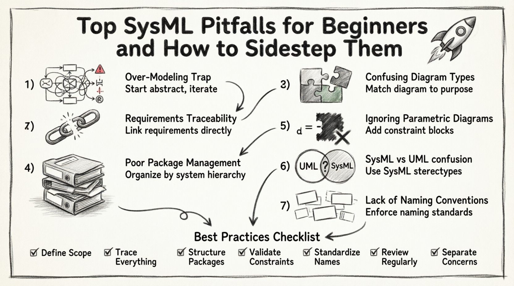 Top SysML Pitfalls for Beginners and How to Sidestep Them Top SysML Pitfalls for Beginners and How to Sidestep Them