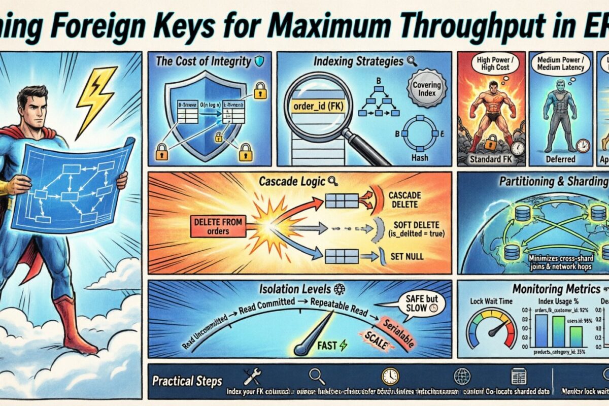 Tuning Foreign Keys for Maximum Throughput in ERDs