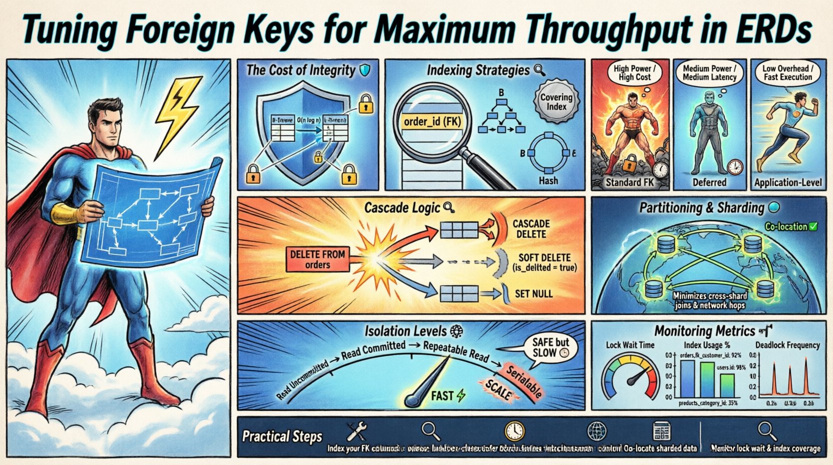 Tuning Foreign Keys for Maximum Throughput in ERDs