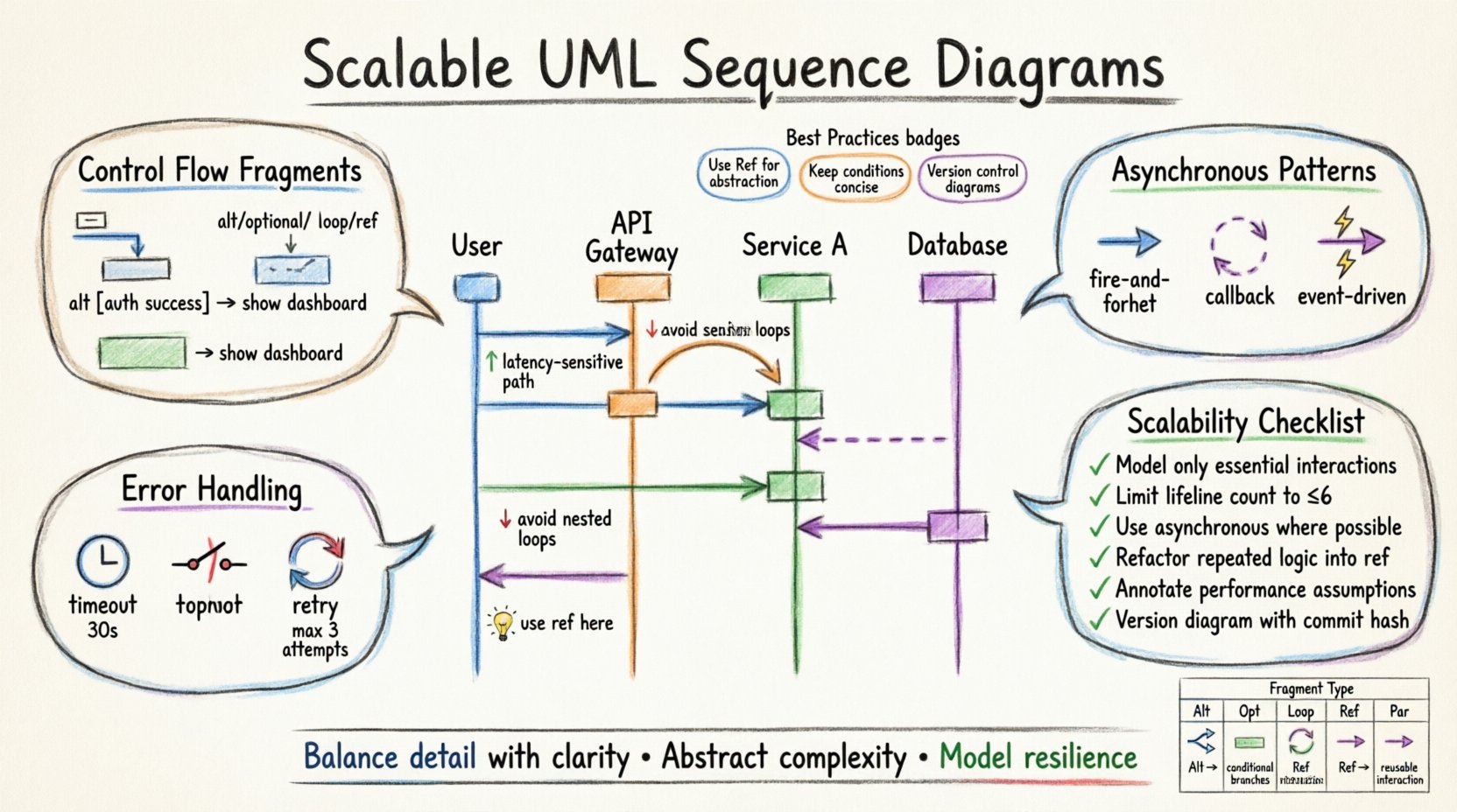 Designing Scalable Interactions: Advanced Tips for UML Sequence Diagrams Designing Scalable Interactions: Advanced Tips for UML Sequence Diagrams