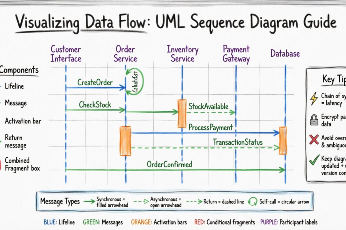 Visualizing Data Flow: A Step-by-Step UML Sequence Diagram Case Study