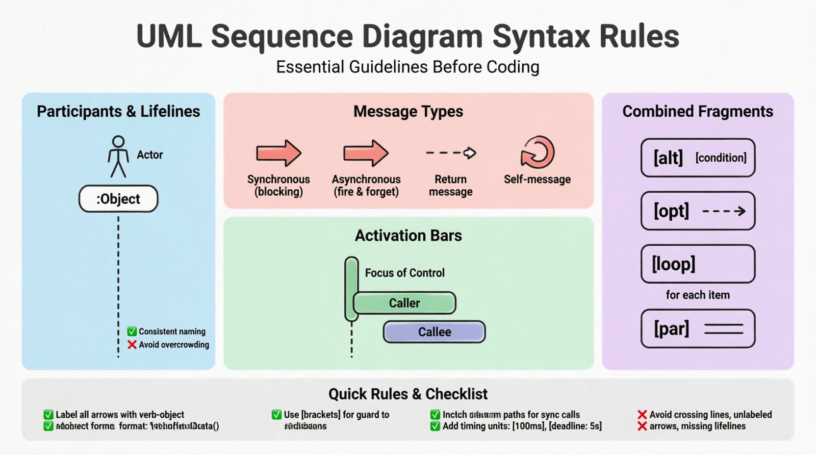 UML Sequence Diagram Syntax Rules You Must Follow Before Coding UML Sequence Diagram Syntax Rules You Must Follow Before Coding