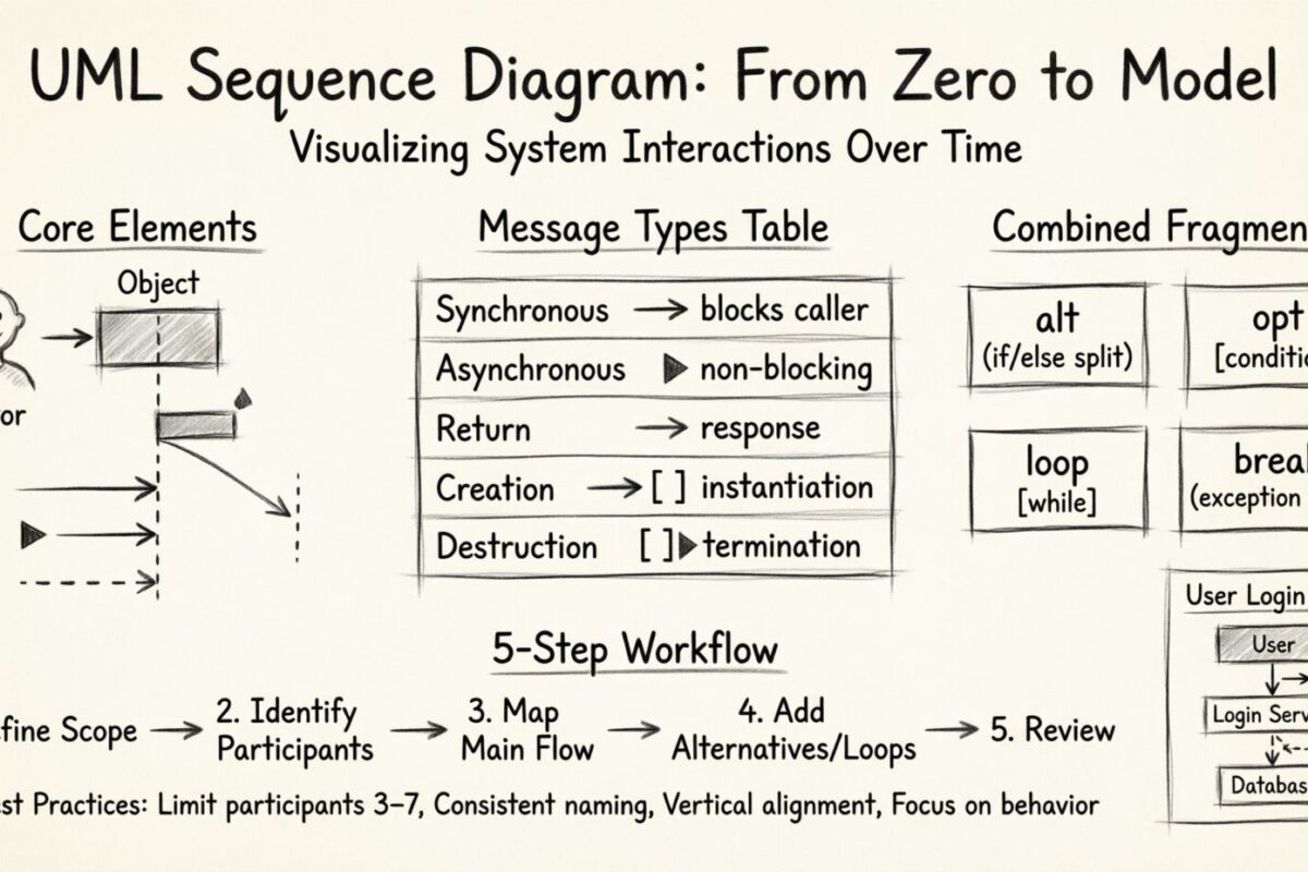 UML Sequence Diagram Tutorial: From Zero to Drawing Your First Model