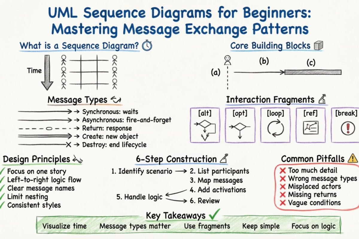 UML Sequence Diagrams for Beginners: Mastering Message Exchange Patterns